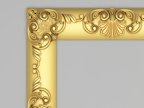 Classic Frame Mirror 002 Modelo 3D