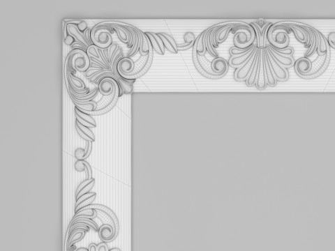 Classic Frame Mirror 002 Modelo 3D