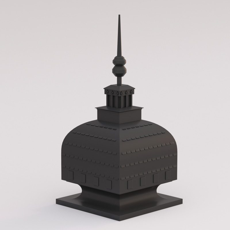Metal Roof Model 3D मॉडल .c4d .max .obj .3ds .fbx .stl .blend 