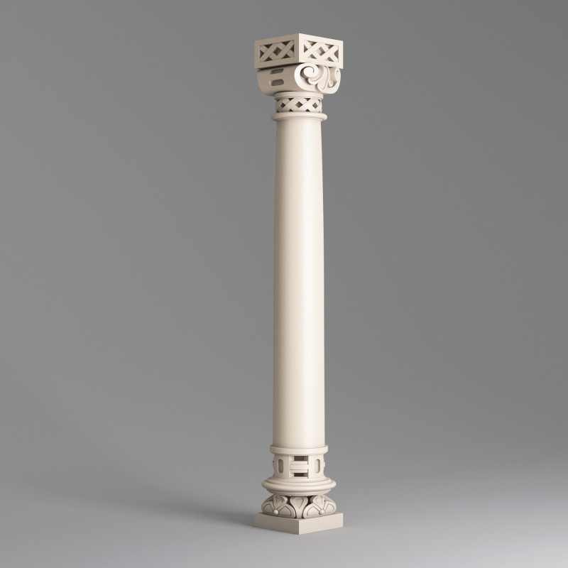 Classic Column 001 3Dモデル .c4d .max .obj .3ds .fbx .stl .blend 