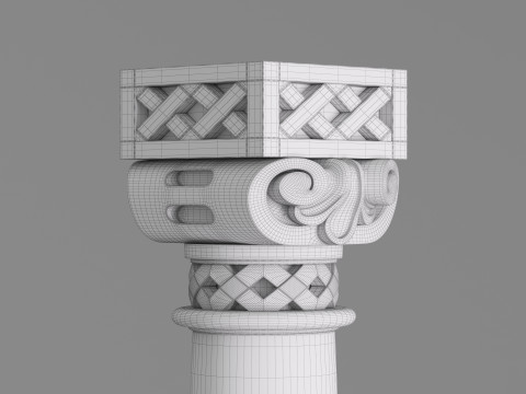 Classic Column 001 3Dモデル