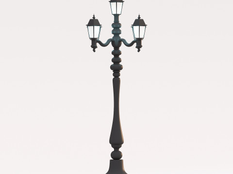 Street Lamp Models 001-002 3D Model