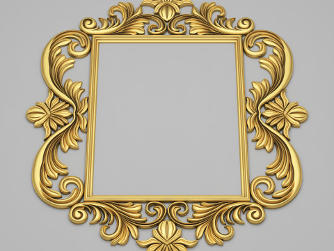 Classic Frame Mirror 004 3D 模型