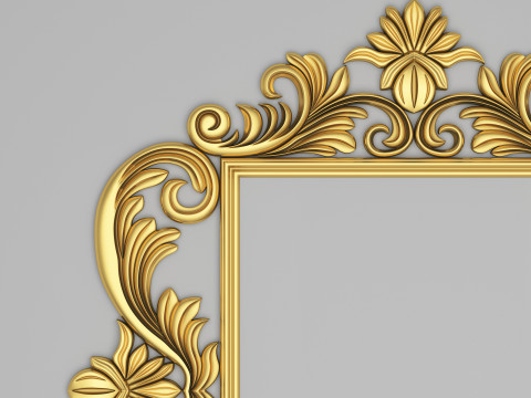 Classic Frame Mirror 004 3D 模型
