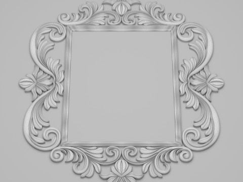 Classic Frame Mirror 004 3D 模型