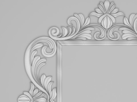 Classic Frame Mirror 004 3D 模型