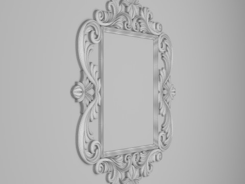 Classic Frame Mirror 004 3D 模型