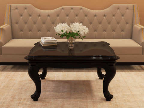 Classic Coffee Table 001 3D Model