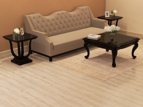 Classic Coffee Table 001 3D Model