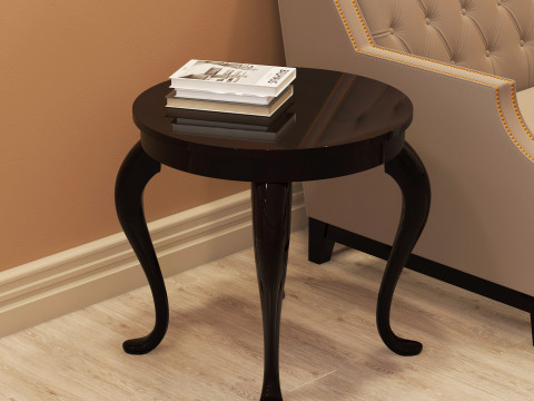 Classic Side Table 001 3D Model