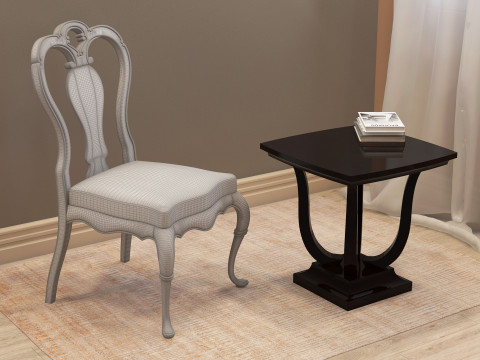 Dining Chair 001 Modelo 3D