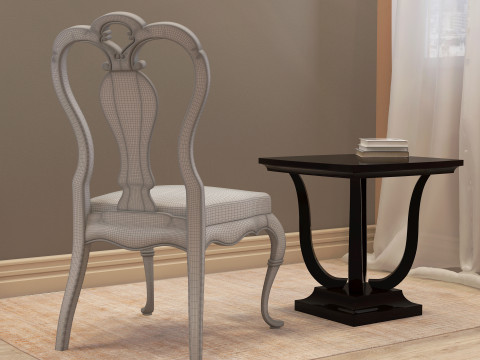 Dining Chair 001 Modelo 3D