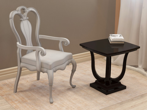 Dining Chair 002 Model 3D