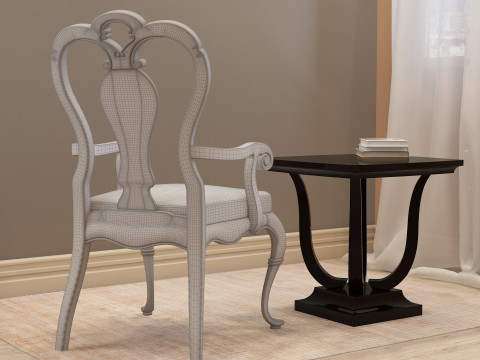 Dining Chair 002 Model 3D