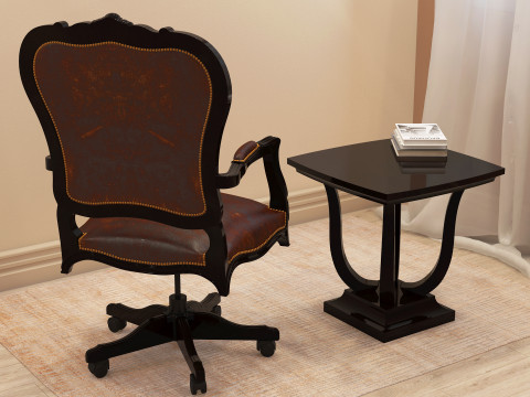 Office Manager Chair 001 3D मॉडल