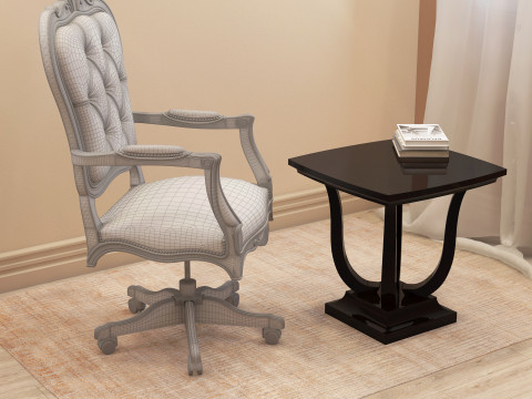 Office Manager Chair 001 3D मॉडल