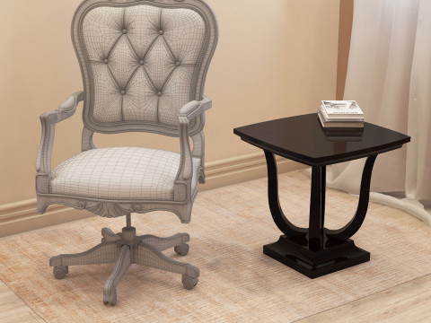 Office Manager Chair 001 3D मॉडल