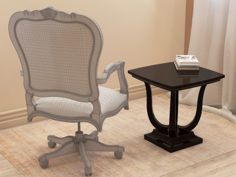Office Manager Chair 001 3D मॉडल