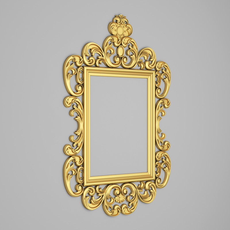 Classic Frame Mirror 005 Modelo 3D .c4d .max .obj .3ds .fbx .stl .blend 