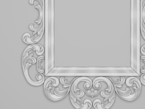 Classic Frame Mirror 005 Modelo 3D