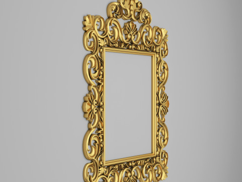 Classic Frame Mirror 006 3D Model