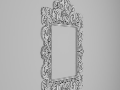 Classic Frame Mirror 006 3D Model