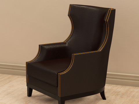 Leather berjer 001 3Dモデル