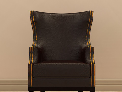 Leather berjer 001 3Dモデル