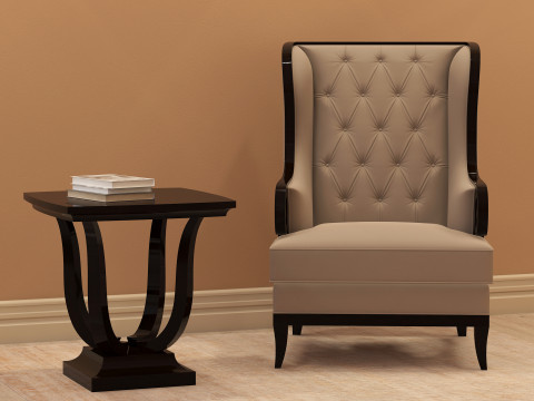 Chesterfield Fabric Berjer 001 Modèle 3D