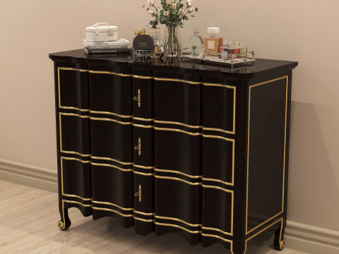 Classic Makeup Table 002 3Dモデル
