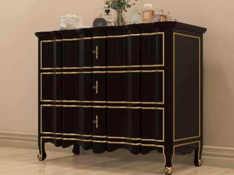Classic Makeup Table 002 Modelo 3D