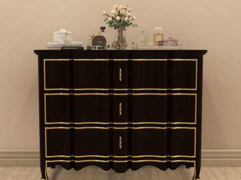 Classic Makeup Table 002 Modelo 3D