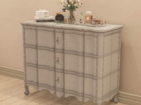 Classic Makeup Table 002 Modelo 3D