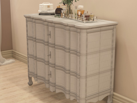 Classic Makeup Table 002 Modelo 3D