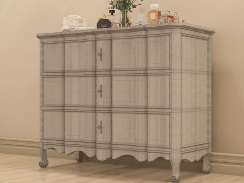 Classic Makeup Table 002 Modelo 3D