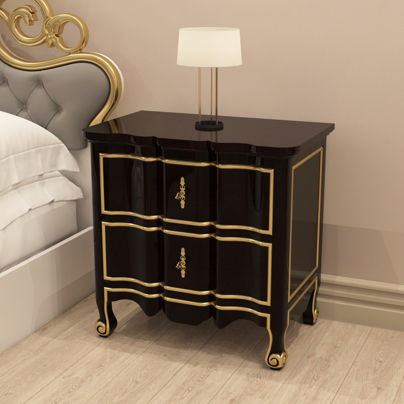 Classic Nightstand 002 Model 3D .c4d .max .obj .3ds .fbx .stl .blend 