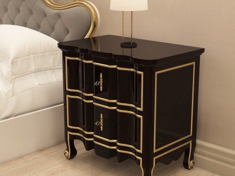 Classic Nightstand 002 Model 3D