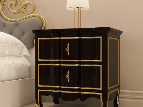 Classic Nightstand 002 Model 3D
