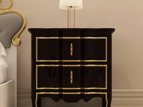 Classic Nightstand 002 Model 3D