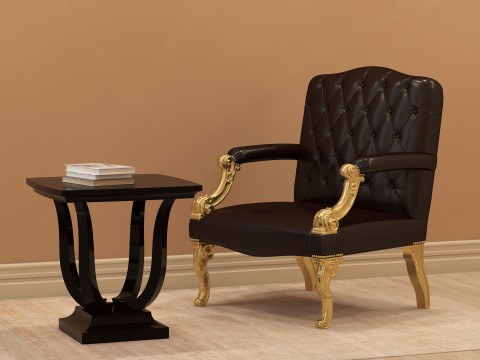 Chesterfield Leather Berjer 001 Modèle 3D