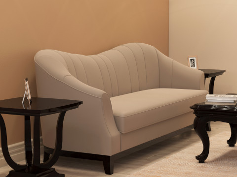 Fabric Sofa 001 Model 3D