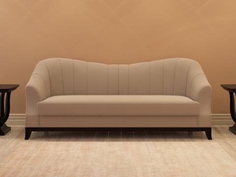 Fabric Sofa 001 Model 3D