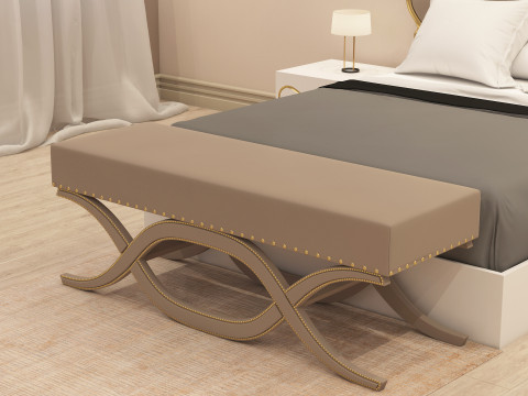 Bedroom Pouf 001 3D 模型