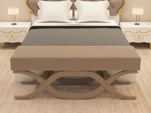 Bedroom Pouf 001 Modello 3D