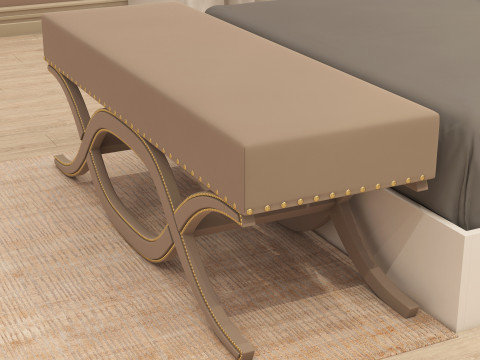 Bedroom Pouf 001 Modello 3D