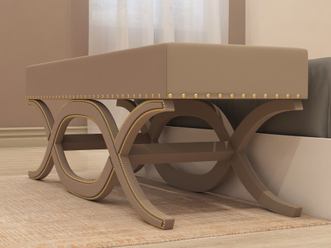 Bedroom Pouf 001 Modello 3D