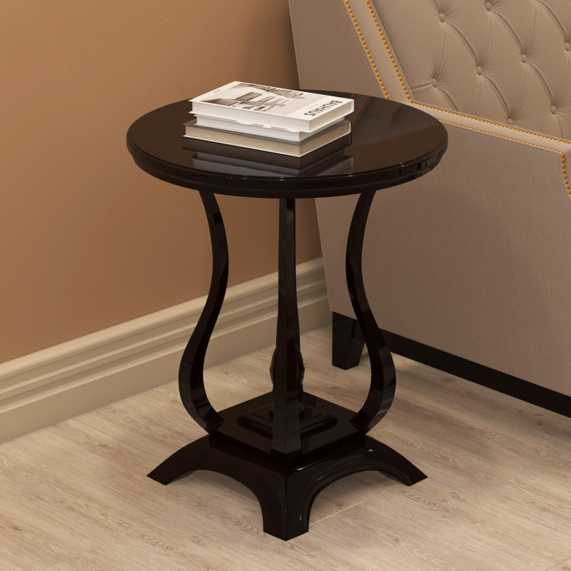 Classic Side Table 002 3D Model .c4d .max .obj .3ds .fbx .stl .blend 