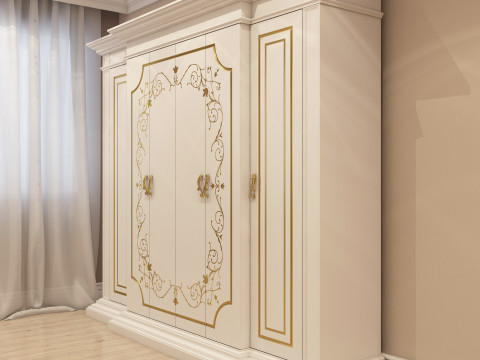 Classic Wardrobe 001 3D Модель