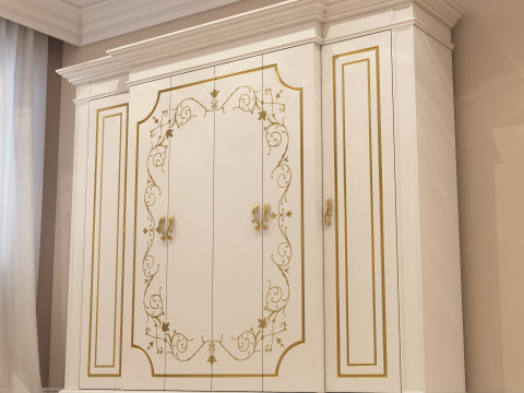 Classic Wardrobe 001 3D Модель