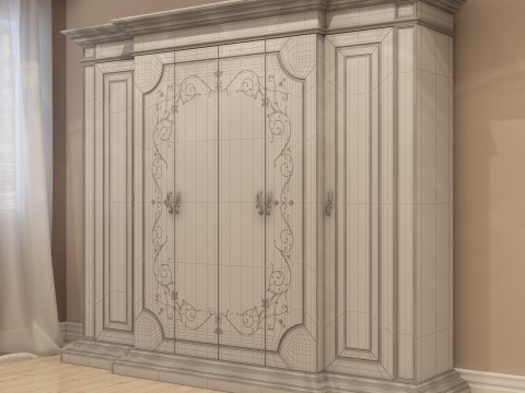 Classic Wardrobe 001 3D Модель